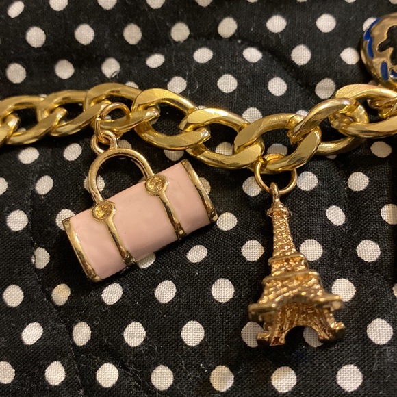 Super cute costume bracelet pink and gold tone - Picture 4 of 5